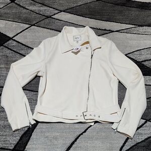 BUCKLE DAYTRIP FAUX SUEDE ASYMMETRICAL-ZIP MOTO JACKET